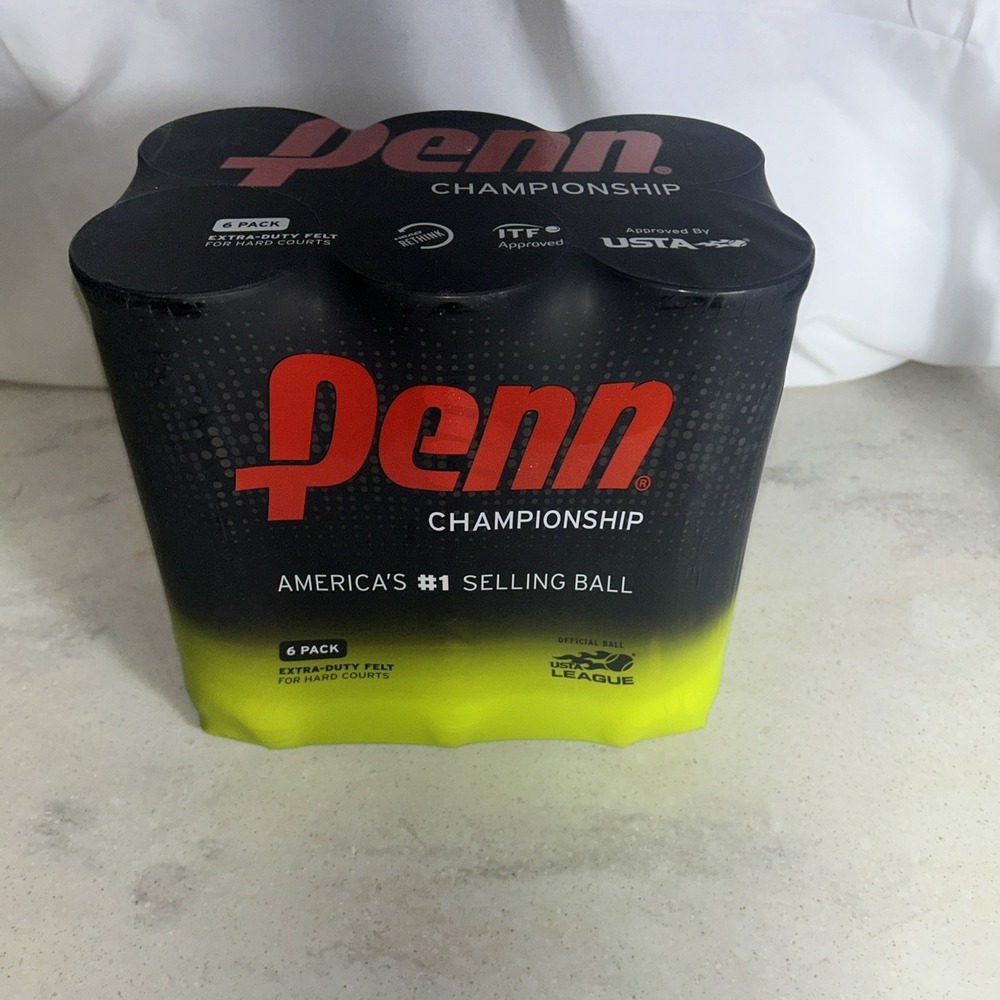 Penn Championship Extra-Duty Tennis Ball Pack (6 Cans, 18 Balls)  US 521019 NEW